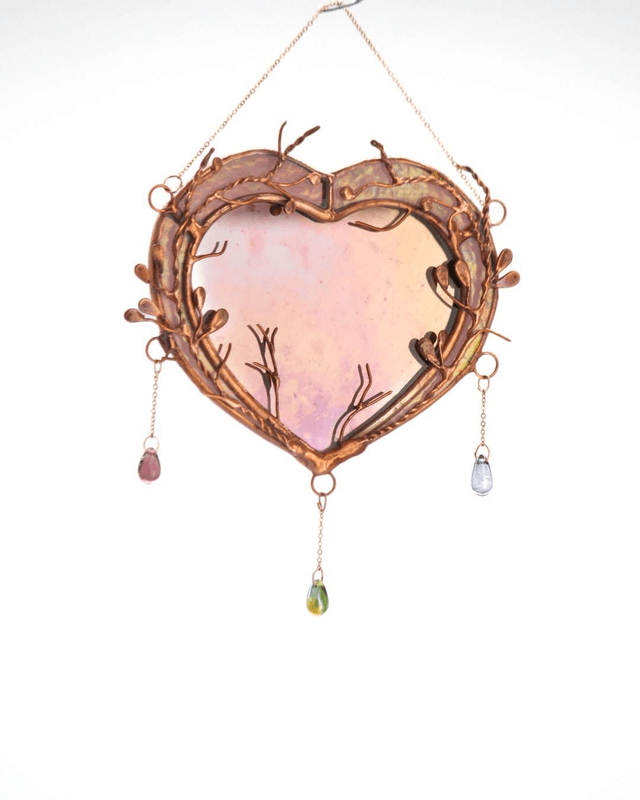 Miroir cœur de sorcière 